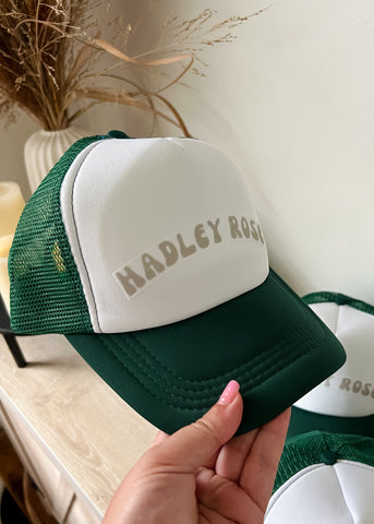 Hadley Rose Trucker Hat - Green