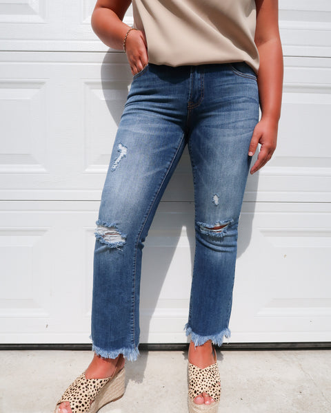 Harper Cropped Flare Jeans