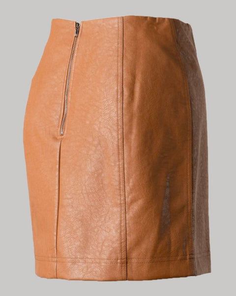 Brogan Faux Leather Skirt